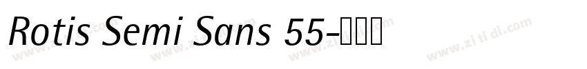 Rotis Semi Sans 55字体转换